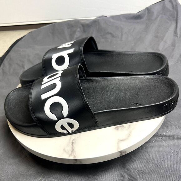 New Balance 200 Modern Mens Slides Black & White SZ13:NWOT Pool Resort Comfort main image 14